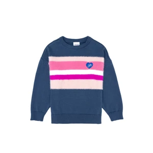 U.S. Polo Assn. Kız Çocuk İndigo Triko Kazak 50256723-VR028