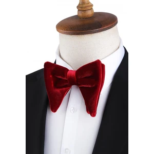 Kırmızı Büyük Kadife Papyon P1696