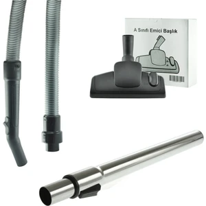 Arçelik S 4240 C Uyumlu Süpürge Hortumu + Metal Boru Emici Set