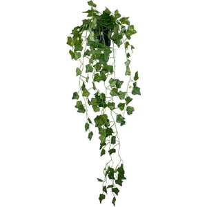 Yapay Çiçek Saksıda Sarkan Sarmaşık 9dal Hedera 80CM Yapay Sarmaşık Yeşil