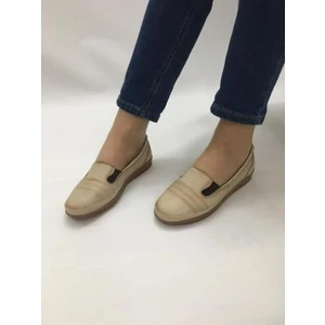 Kadın Deri Ayakkabı  - Krem - 40 - ST00494-KREM-40