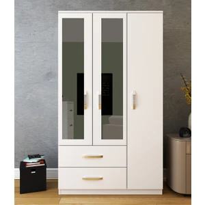 Gm 851 Home Aynalı 3 Kapı 2 Çekmeceli Gardırop