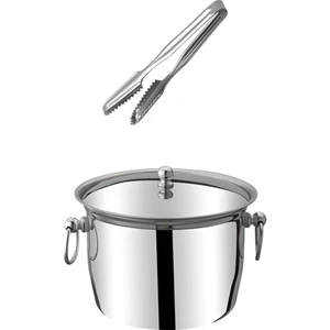 Paslanmaz Çelik Buz Kovası ve Buz Maşası