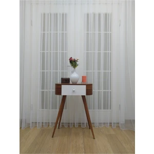 Grek Zemin Etekleri Kurşunlu 1-2 Seyrek Pileli Tül Perde 575 x 250 cm