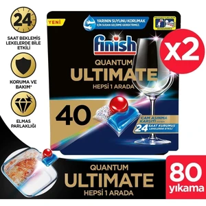 Quantum Ultimate 80 Kapsül (40X2) Bulaşık Makinesi Deterjanı Tableti