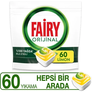 Hepsi Bir Arada 60 Yıkama Bulaşık Makinesi Deterjanı Tableti / Kapsülü 'limon Kokulu