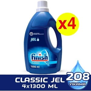 Klasik Jel 4X1300   ml Bulaşık Makinesi Deterjanı