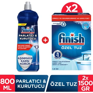 Bulaşık Makinesi Tuzu 3000 gr + Parlatıcı 800   ml