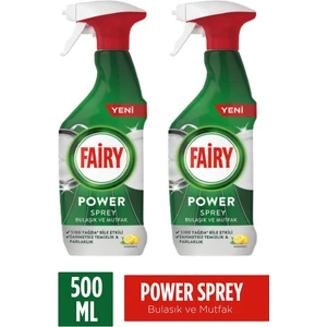 Power Sprey 3’ü 1 Arada Bulaşık ve Mutfak 500   ml 2 Adet Fairy Sprey 500