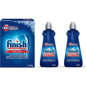 Bulaşık Makinasi Tuz 1.5 kg - Parlatıcı 400   ml + 400   ml