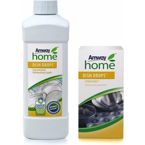 Home Dish Drops Konsantre Sıvı Bulaşık Deterjanı 1 lt-Dish Drops Ovma Teli Hsgl