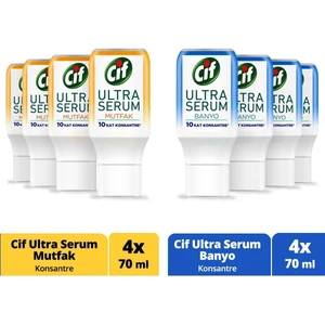Ultra Serum Kapsül Mutfak ve Banyo Temizleyici 10 Kat Konsantre 70 ml 4 AdetRE 70   ml X4