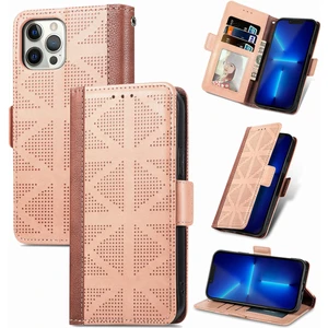 Shin-Wo iPhone 14 Için Flip Telefon Kılıfı Darbeye Dayanıklı Manyetik Retro Stand Tutucu Cüzdan Deri Kılıf (Yurt Dışından)
