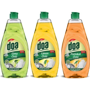 Bulaşik Temizleyici 750   ml 3'lü (Elma-'limon-Portakal)