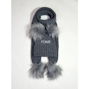 Meriç Bebe Unisex Extra Esnek Örgülü Ponponlu Atkı & Bere 2li Takım