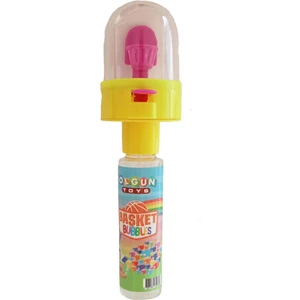 Olgun Toys Sarı Renk Parmak Basket Oyunu ve Köpük Baloncuk Birlikte