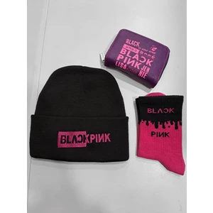 GC GÖKHAN CLUB Blackpink Bere Çorap Cüzdan Kombin