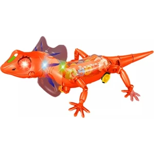 Oyuncak Robot Kertenkele Sesli Işıklı Yürüyebilen 36CM. Pilli Robot Kertenkele