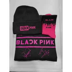 Black Pink Sweatshirt Bere Çorap Kombin