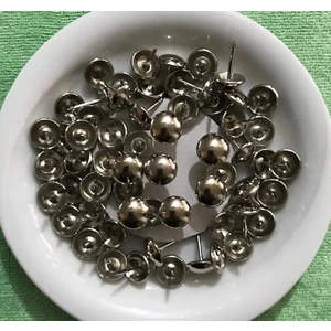 Kabara Raptiye Koltuk Çivisi Krom Nikel Düz Çapı 11MM 50ADET