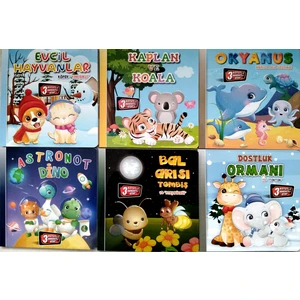 3 Boyutlu Hareketli Kitaplar 6'lı Set Hareketli Pop-Up Kitaplar