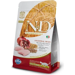 N&d Neutered Düşük Tahıllı Tavuk ve Narlı Kısırlaştırılmış Kedi Maması 1.5 kg