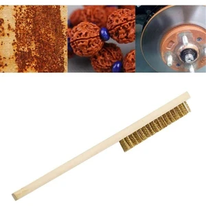 Bi Odun Shop Ahşap Saplı El Tipi Sarı Telli Fırça 6 Sıra