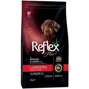 Plus Orta Büyük Irk Kuzulu Yavru Köpek Maması 3 kg