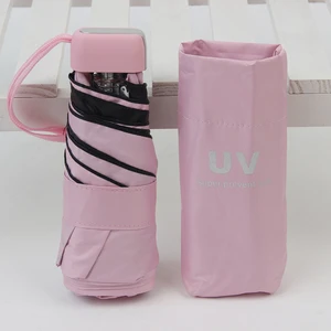 Shanxiu Store Tatil Partisi Hediyesi Için Taşınabilir Mini Şemsiye Çift Kullanımlı Mini Ultra Işık Katlanır Şemsiye (Yurt Dışından)