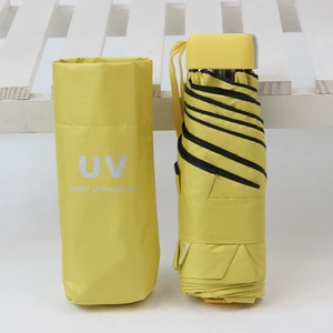 Shanxiu Store Tatil Partisi Hediyesi Için Taşınabilir Mini Şemsiye Çift Kullanımlı Mini Ultra Işık Katlanır Şemsiye (Yurt Dışından)