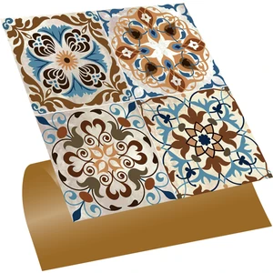 Kendinden Yapışkanlı Banyo Mutfak Kaplama Fas 010 Karma Desenli Pvc Karo 30X30 cm 56 Adet 5m2