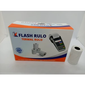 Flash Rulo Yazarkasa,pos Rulosu 56X12MT,100 Adet/5 KUTU,48GR Ince,avrupa,en Kaliteli Kağıtlardan Üretilmiştir.