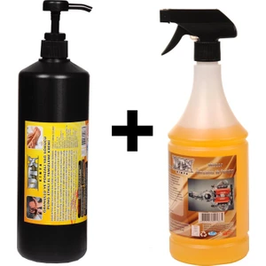 Dtx Kimya Granüllü El Temizleme Kremi ( Sabunu ) 1 kg & Susuz Motor Temizleyici 1 Litre