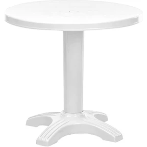 SY-2556 Beyaz Yuvarlak Plastik Masa 80X72 cm 51012