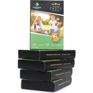 4r 10X15 cm Glossy 260GSM 500ADET Fotoğraf Kağıdı 5 Li