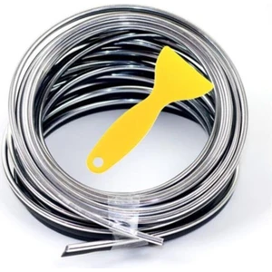 Oto Motto Neon Işıksız Torpido Gögüs Fitili Krom İp 5 m