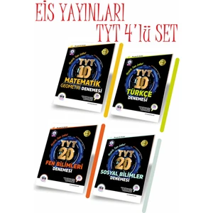 Eis Yayınları TYT 4'lü Deneme Seti 2022 Model (Ciltli)