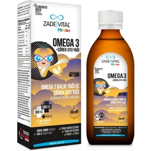 Zade Vital Miniza Omega-3 Balık Yağı Ve Çörek Otu Yağı 150 Ml