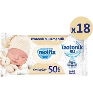 Yenidoğan Izotonik Islak Mendil 18 Paket x 50 Yaprak- 900 Yaprak