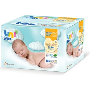 Uni Baby Yenidoğan Islak Mendil 18X40 Adet