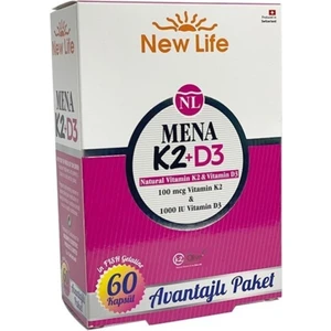 New Life Mena K2 + D3 Vitamini 60 Kapsül