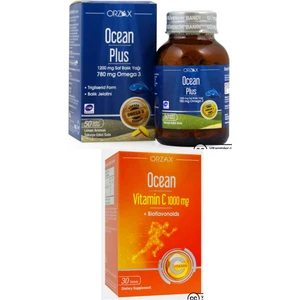 Ocean Ocean Plus Omega3 1200 Mg 50 Kapsül Ve Ocean C Vitamini 1000mg 30 Tablet