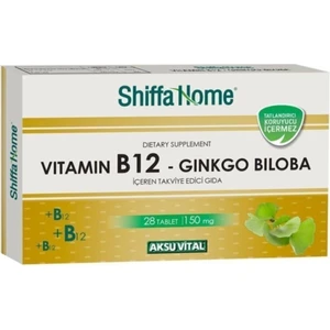 Aksu Vital Shiffa Home Bitkisel Vitamin B12-Gıngko Biloba Tablet