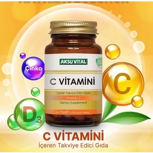 Shiffa Home C Vitamini Aksuvital 1250 Mg 60 Tablet 1 Kapsül 13 Portakala Eşdeğer