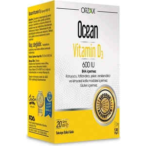 Ocean Vitamin D3 600 Iu 20 Ml