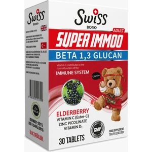 Bork Super Immoo Beta Glucan, Çinko, D3, Vitamin-C 30 Tablet