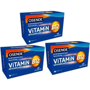 Tab Osende Vitamin B12 60 Dilaltı Tablet X 3 Adet