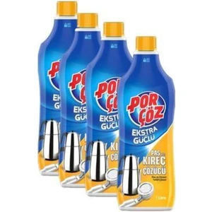 4 Adet Pas ve Kireç Sökücü 1000 ml x 4 Adet Porçöz Kireç ve Pas Sökücü 1000