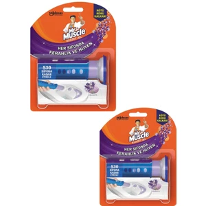 Mr. Muscle Klozet Jel Blok, Tuvalet Temizleyici, Lavanta, 36G x 2 Adet