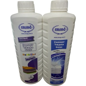 Çamaşır Yıkama Sıvısı Renkliler + Çamaşır Yıkama Sıvısı Beyazlar Için 1000 ml